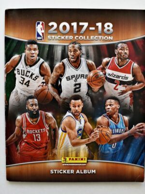 NBA Sticker Collection 2017-18 (Panini, 2017): Álbum Completo (Con todas sus láminas pegadas)