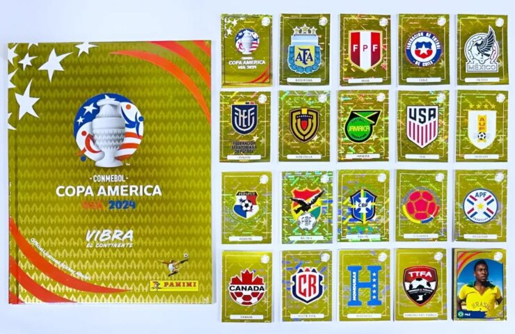 Copa América 2024 [Tapa Dura] GOLD (Panini): Álbum Completo A Pegar foto 1