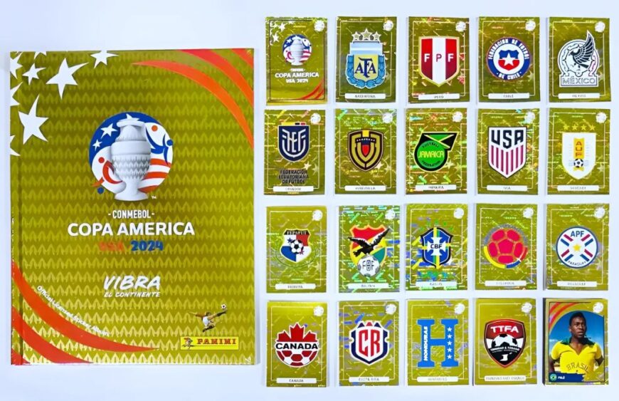 Copa América 2024 [Tapa Dura] GOLD (Panini): Álbum Completo A Pegar foto 1