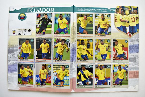 Copa Mundial 2018 Russia, Road to 2018 FIFA World Cup Russia (Panini, 2018): Faltan 11 Láminas (Álbum)