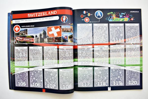 UEFA Euro 2016 France 2016 (Panini, 2016): Álbum Vacío (Sin láminas)