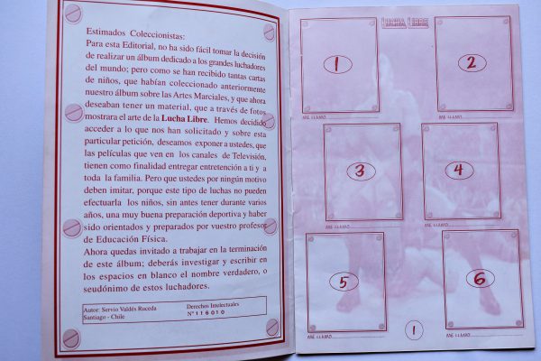WWF, Lucha Libre (SVR, 1998): Álbum Vacío (Sin láminas)