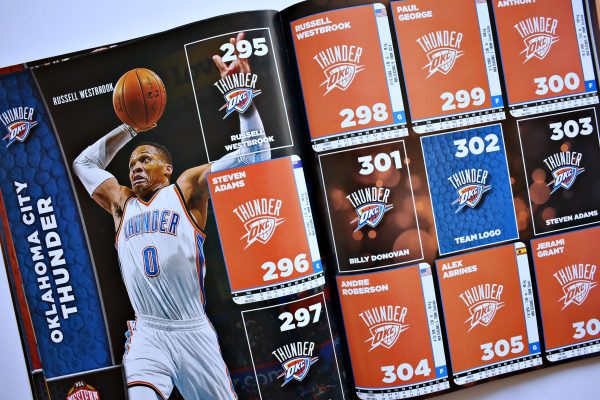 NBA Sticker Collection 2017-18 (Panini, 2017): Álbum Vacío (Sin láminas)