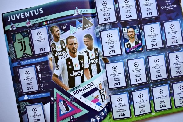 UEFA Champions League 2018-2019 (Panini, 2018): Álbum Vacío (Sin láminas)