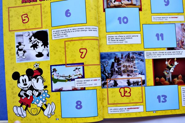 Mickey Mouse Sticker Story 90 Años (Panini, 2019): Álbum Vacío (Sin láminas)