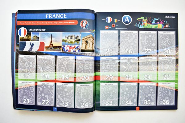 UEFA Euro 2016 France 2016 (Panini, 2016): Álbum Vacío (Sin láminas)