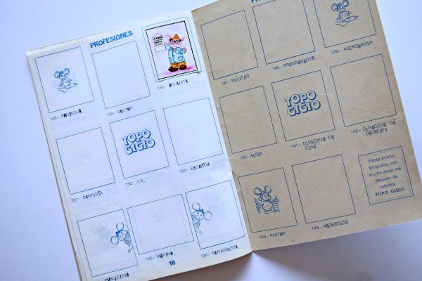 Topo Gigo Ecologico (Topo Gigio) Blanco (Artecrom, 1990): Tiene 4 Láminas (Álbum)