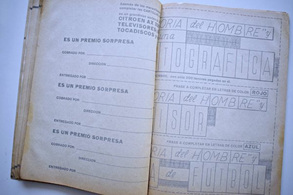 Historia del hombre Mundicrom (Mundicrom, 1984): Álbum Vacío (Sin láminas)