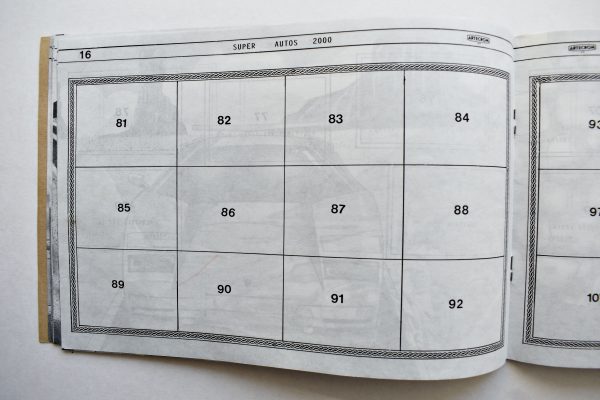 Super Autos 2000 (Artecrom, 2000): Álbum Vacío (Sin láminas)