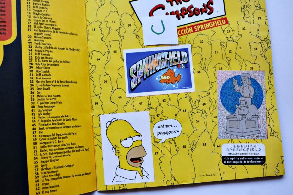 The Simpsons, III Colección Springfield (Panini, 2002): Álbum Completo (Con todas sus láminas pegadas)