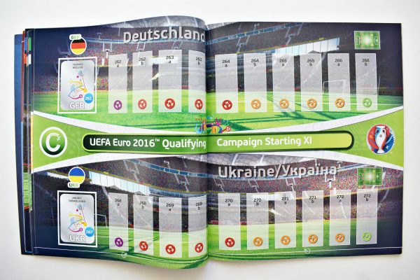 UEFA Euro 2016 France 2016 (Panini, 2016): Álbum Vacío (Sin láminas)