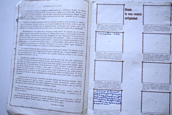 Historia del transporte terrestre, aéreo y maritimo a lo largo de los siglos - Primera Serie (Codarte, 1956): Álbum Vacío (Sin láminas)