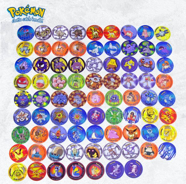 Pokémon, Tazos 1ra Generación [Colección Completa]