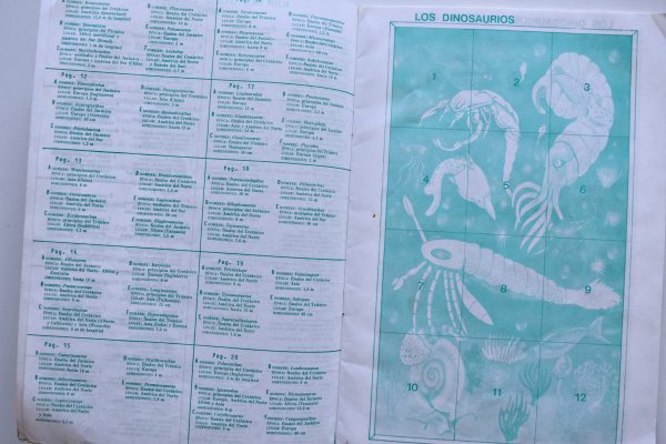 Dinosaurios (Artecrom, 1980): Tiene 7 Láminas