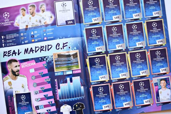 UEFA Champions League 2019-2020 (Panini, 2019): Tiene 81 Láminas (Álbum)