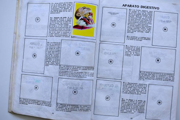 El Cuerpo Humano Tridimensional (Artecrom, 1989): Tiene 36 Láminas (Álbum)