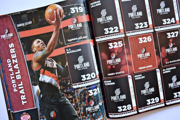 NBA Sticker Collection 2017-18 (Panini, 2017): Álbum Vacío (Sin láminas)