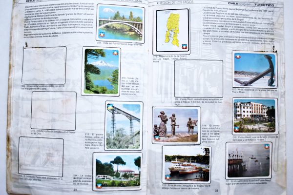 Chile Geografico y Turistico (Artecrom, 1975): Tiene 80 Láminas (Álbum)