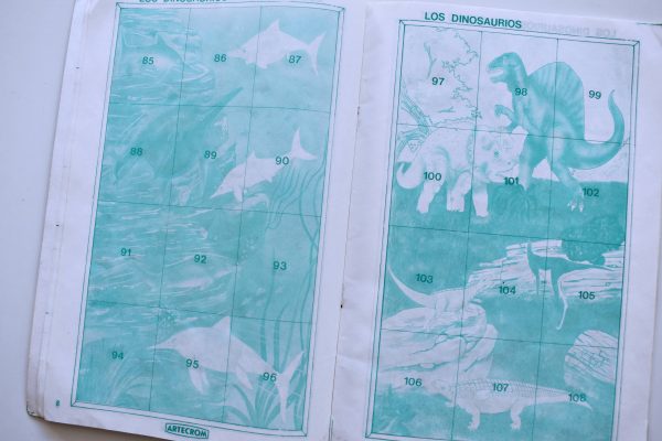 Dinosaurios (Artecrom, 1980): Tiene 7 Láminas