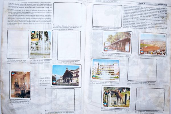 Chile Geografico y Turistico (Artecrom, 1975): Tiene 80 Láminas (Álbum)