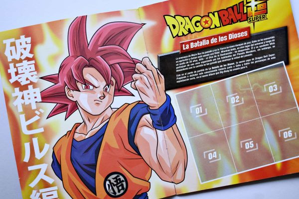 Dragon Ball Super Batalla de los Dioses (Big-Bang, 2018): Tiene 5 Láminas (Álbum)