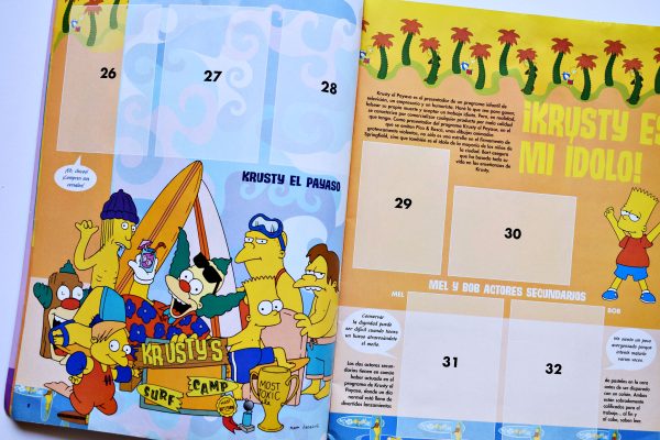 The Simpsons Un Clásico de Springfield (Panini, 2006): Álbum Vacío (Sin láminas)