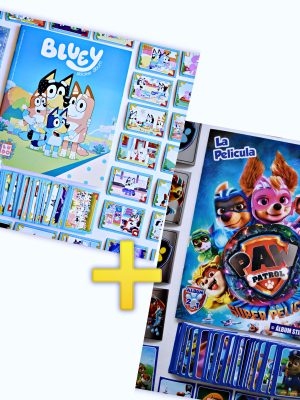 . Álbum Promo: Bluey + Paw Patrol: Completos A Pegar
