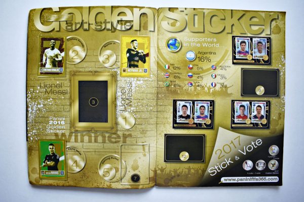 FIFA 365 2017 (Panini, 2016): Tiene 199 Láminas (Álbum)