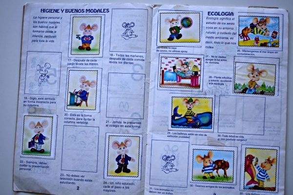 Topo Gigo Ecologico (Topo Gigio) (Artecrom, 1990): Tiene 74 Láminas (Álbum)