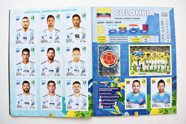 Copa América 2019 Brasil (Panini, 2019): Álbum Completo (Con todas sus láminas pegadas)
