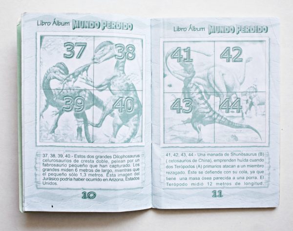 Dinosaurios Mundo perdido (Artecrom, 2005): Tiene 10 Láminas (Álbum)