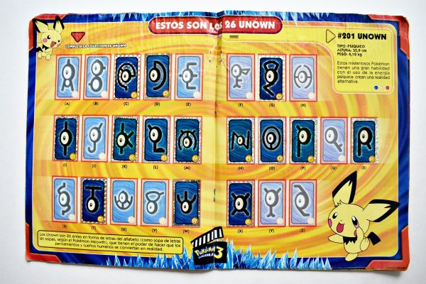 Pokémon 3, La Película (Salo, 2001): Faltan 35 Láminas (Álbum)