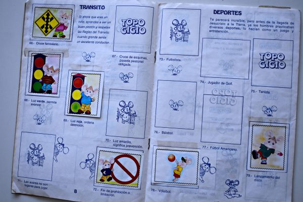 Topo Gigo Ecologico (Topo Gigio) (Artecrom, 1990): Tiene 74 Láminas (Álbum)