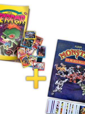 . Álbum Promo: Terror: Galeria Del Terror + Monster En Mi Bolsillo: Completos A Pegar