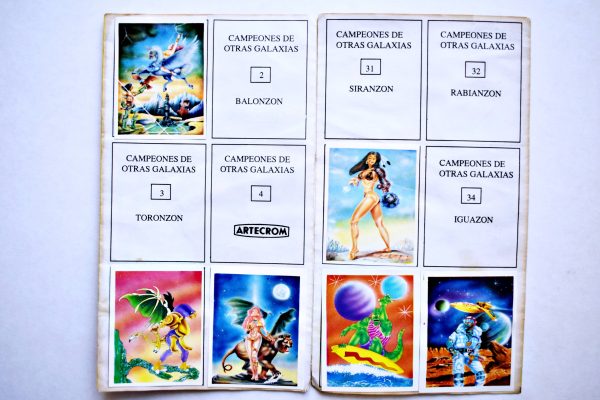 Campeones De Otras Galaxias (Artecrom, 1990): Tiene 8 Láminas (Álbum)