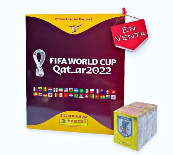 Copa Mundial 2022 Qatar [Tapa Blanda]: Álbum Completo A Pegar [Lámina Borde Naranjo]