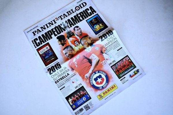 Copa América 2015 Chile, El Campeon de América (Panini, 2019): Tiene 65 Láminas