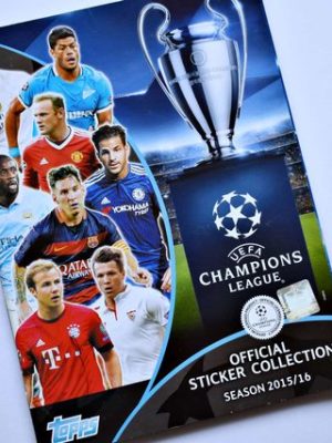 UEFA Champions League 2015-2016 (Topps, 2015): Álbum Vacío (Sin láminas)