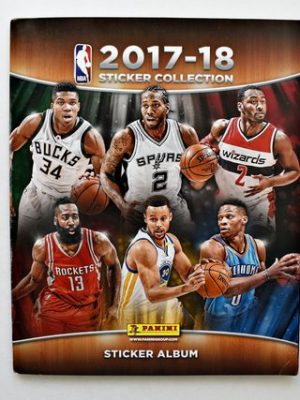 NBA Sticker Collection 2017-18 (Panini, 2017): Álbum Completo (Con todas sus láminas pegadas)