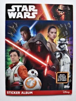 Star Wars The Force Awakens (Topps, 2016): Álbum Completo (Con todas sus láminas pegadas)