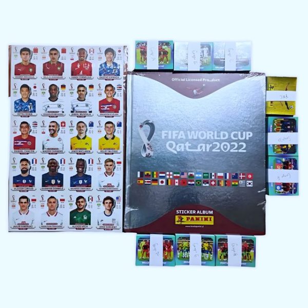 Copa Mundial 2022 Qatar: Álbum Completo A Pegar [Tapa Dura Silver] [Lámina Borde Blanco]