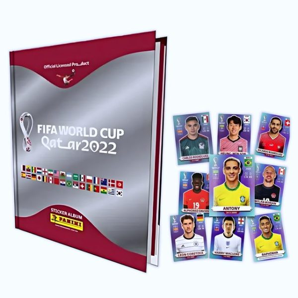 Copa Mundial 2022 Qatar: Álbum Completo A Pegar [Tapa Dura Silver] [Lámina Borde Morado]