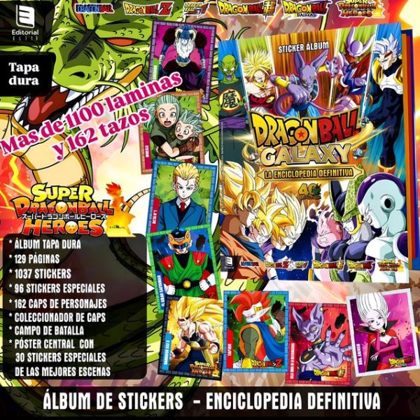 . 01 [PREVENTA] ÁLBUM Dragon Ball Galaxy [Encicloepdia TAPA DURA]: Álbum Completo A Pegar [Tapa Dura] + Tazos [Unidades Limitadas] foto 1