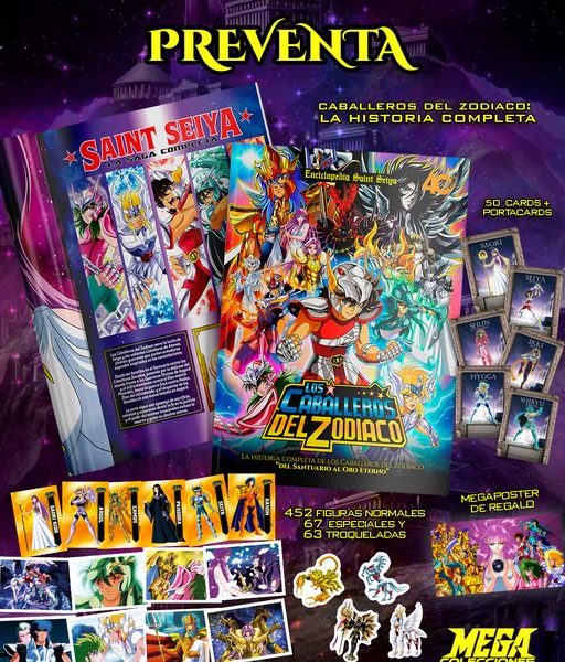 01 ÁLBUM [PREVENTA] Caballeros Del Zodiaco [ La Historia Completa ]: Álbum Completo A Pegar foto 1