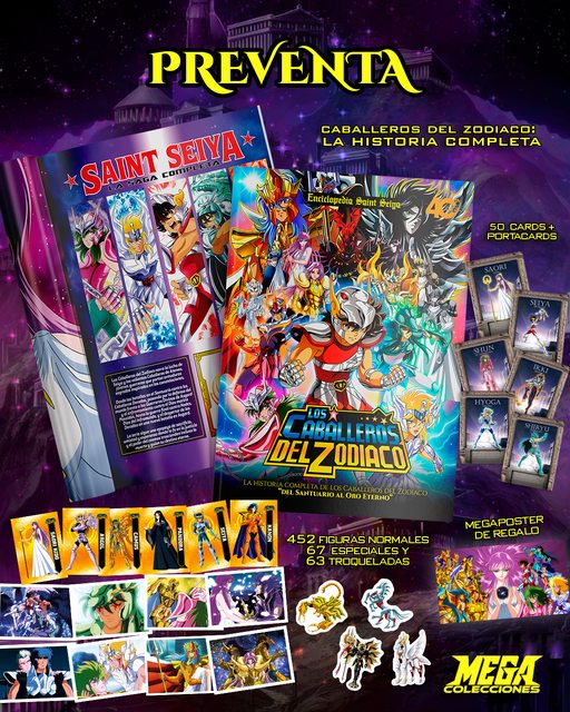 01 ÁLBUM [PREVENTA] Caballeros Del Zodiaco [ La Historia Completa ]: Álbum Completo A Pegar