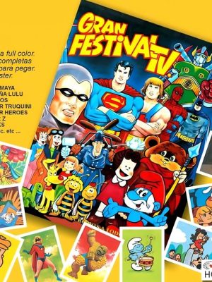 01 ÁLBUM Gran Festival TV [Coleccion Dibujos Animados]: Álbum Completo A Pegar