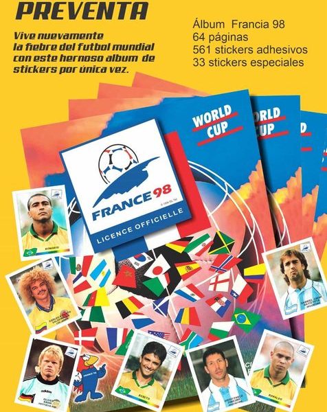 Copa Mundial 98' Francia [Panini]: Álbum Completo A Pegar [Francia 98] foto 1