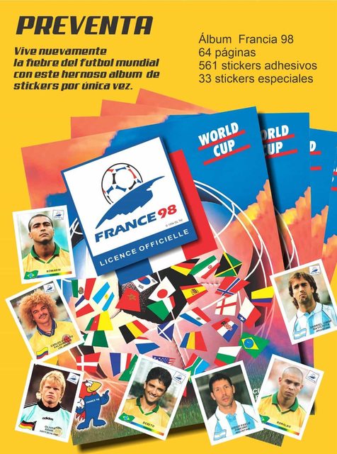 Copa Mundial 98' Francia [Panini]: Álbum Completo A Pegar [Francia 98]