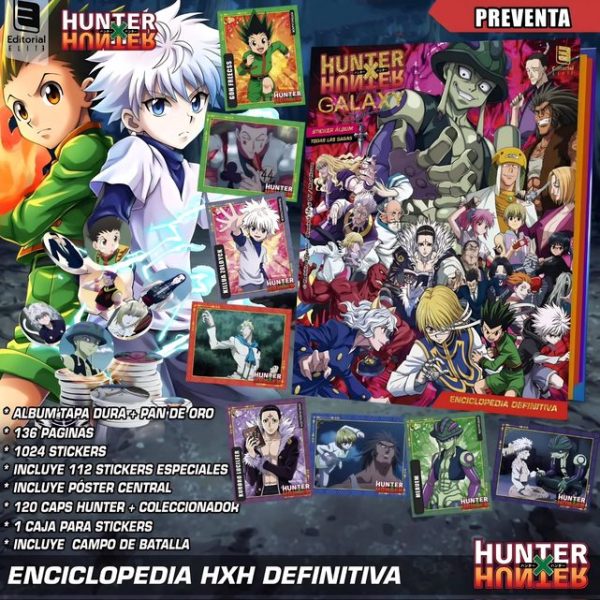 . 01 [PREVENTA] ÁLBUM Hunter X Galaxy [ Tapa Dura ]: Álbum Completo A Pegar + Tazos [Unidades Limitadas]