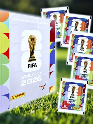 ÁLBUM Copa Mundial 2026 [ Panini ]: Álbum Tapa Dura [SILVER] + 05 Sobres [DESPACHO INMEDIATO]
